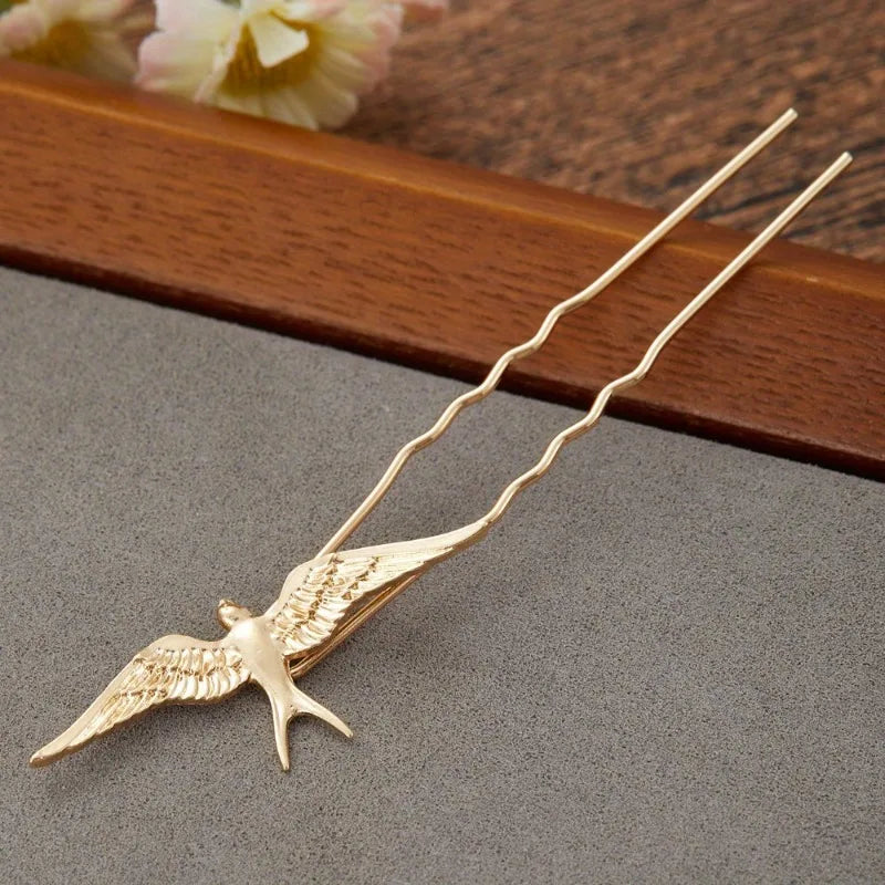Bird Hair Pins Metal Hair Clip