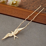 Bird Hair Pins Metal Hair Clip
