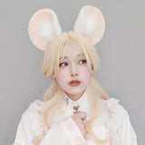 Plush Mouse Ears Headband Tea Party Mouse Costume