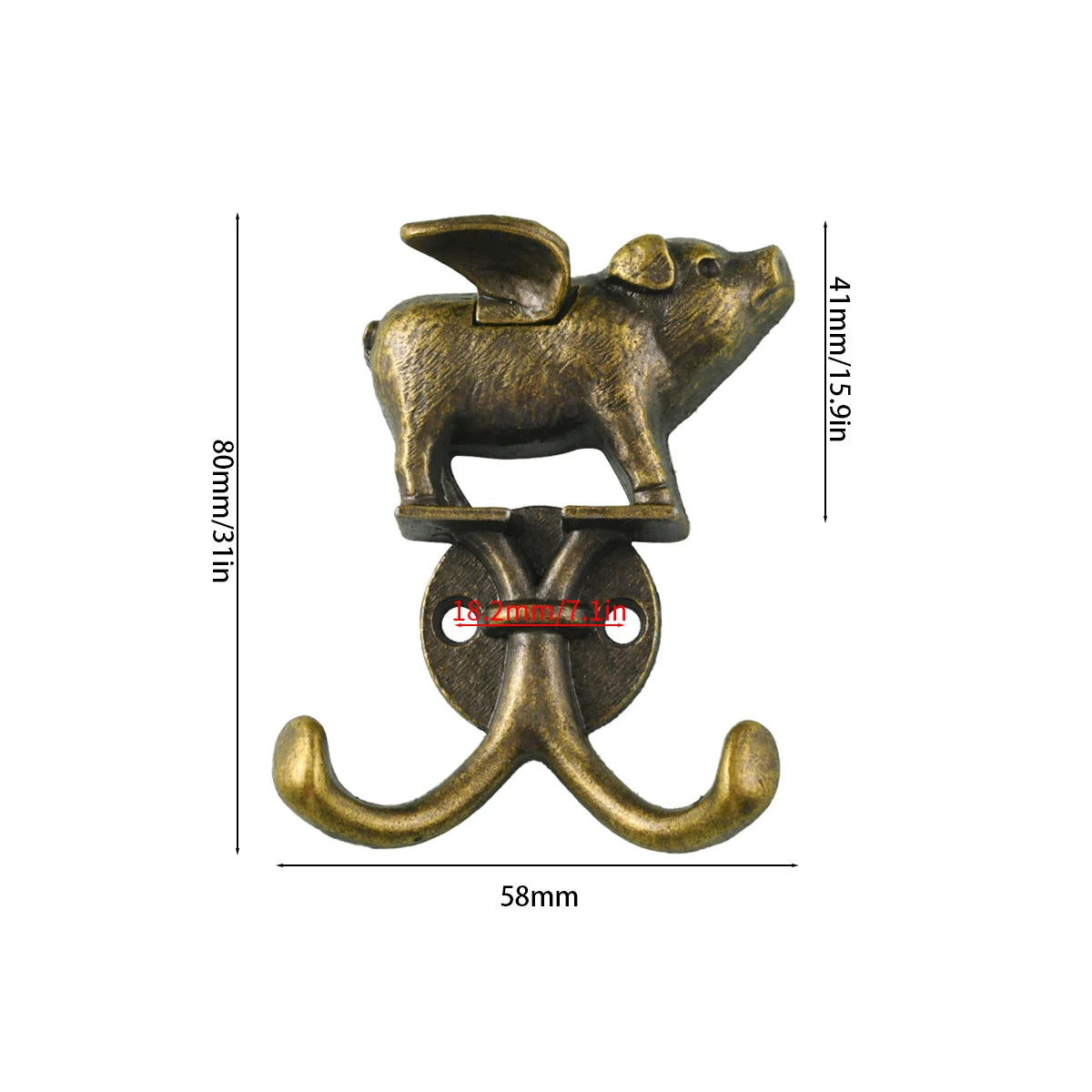 Flying Pig Wall Hook