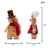 30cm Gingerbread Man and Woman Dolls Christmas Plushies