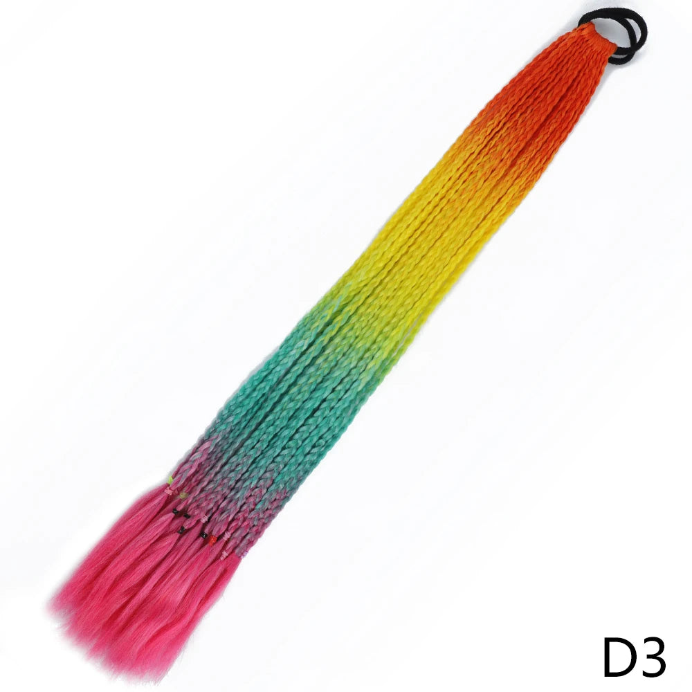 Long Braided Ponytail Hair Extensions 60CM