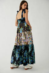 Ari's Boho Maxi Dresses 9 Colours Vintage Floral Print Summer Dress