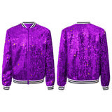 Kids Girls Sequinned Dance Bomber Jackets