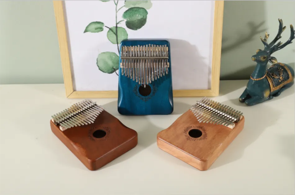 Kalimba Thumb Piano 17 Keys Mahogany Wood Musical Instrument
