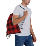 Lumberjack Plaid Drawstring Bag