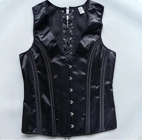 Men's Formal Boned Waistcoat Corset Vest Lace Up Burlesque Performance Stage Costume