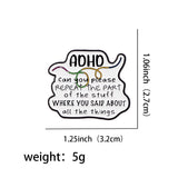 "On/Off Switch" Enamel Pin ADHD Awareness Lapel Pins Badge