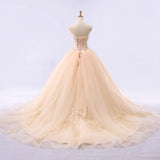 Lady Pip's Strapless Cream Puff Evening Gown Custom Made Formal Dress