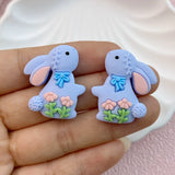 10Pcs Mini 25*30mm Rabbit Flat Back Resin Scrapbooking DIY Jewellery Craft Decoration