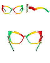 Blue Light Reading Glasses Butterfly Cat Eye Glasses Frame Clear Lens