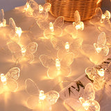 1.5M 10LED Butterfly Lights String Battery Outdoor Fairy Night Lamp Garland Party Decoration