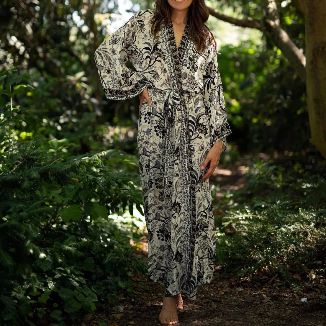 Charmy's Cover-up Long Kimono Robe