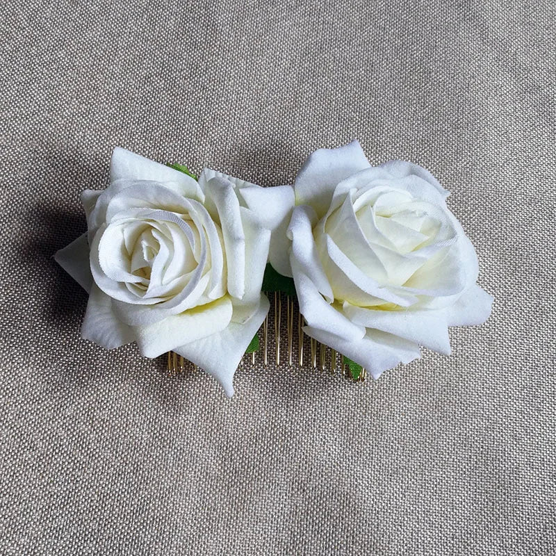 Large Flower Hair Clips Rose Fascinators