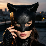 Cat Woman Costume Latex Mask Halloween Costume Cosplay Prop