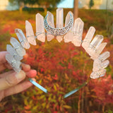 Goddess Crowns Raw Crystal Quartz Tiara Headbands