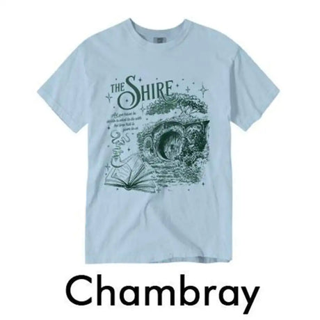 The Shire LOTR Unisex T-Shirt Cotton Tee Fantasy Book Lover Second Breakfast