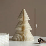 Christmas Paper Honeycomb Decorations Ball Folding Christmas Tree Table 3D Ornaments