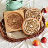 Farm Treats Wooden Cookie Moulds with Animals Patterns, Bird, Goose, Horse, Hedgehog, Flowers