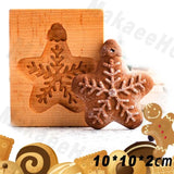 Wooden Cookie Mould Press Baking and Crafts