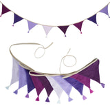 Children's Bunting 10 Triangle Flags with Tassles Party Decor Carnival Banner Garland 2.6M/8.5FT