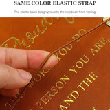 Teacher Colleague Employee Nurse Appreciation Gift 80 Sheets A5 Soft PU Leather Cover Loose-leaf Notebook