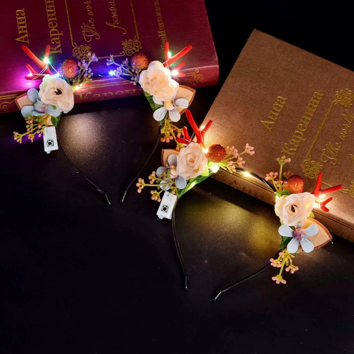 Christmas Antler Light Up Headbands