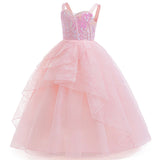 Wicked Glinda and Elphaba Girl's Tiered Costume Dress Sets Witch Halloween Book Week