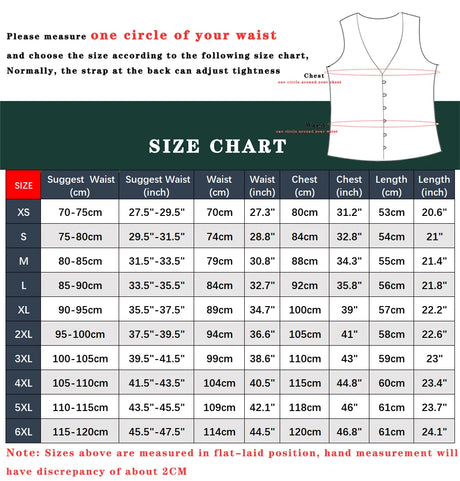 Vintage Circus Men's Boned Waistcoat Corset Vest Lace Up Burlesque Performance Stage Costume