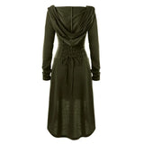 Archer's Goblincore Hooded  Lace Up Tunic Dress