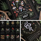 2027 Dark Forest Lunar Wall Calendar 12-Month Moon Phases