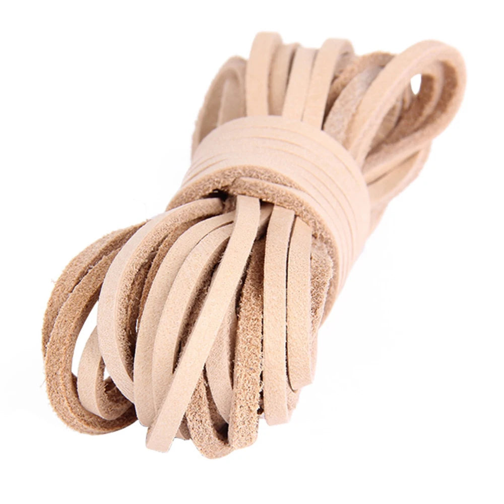 5 Meters Flat Genuine Leather Cord Strip Leather Coloured Ribbon Leather Jewellery Making