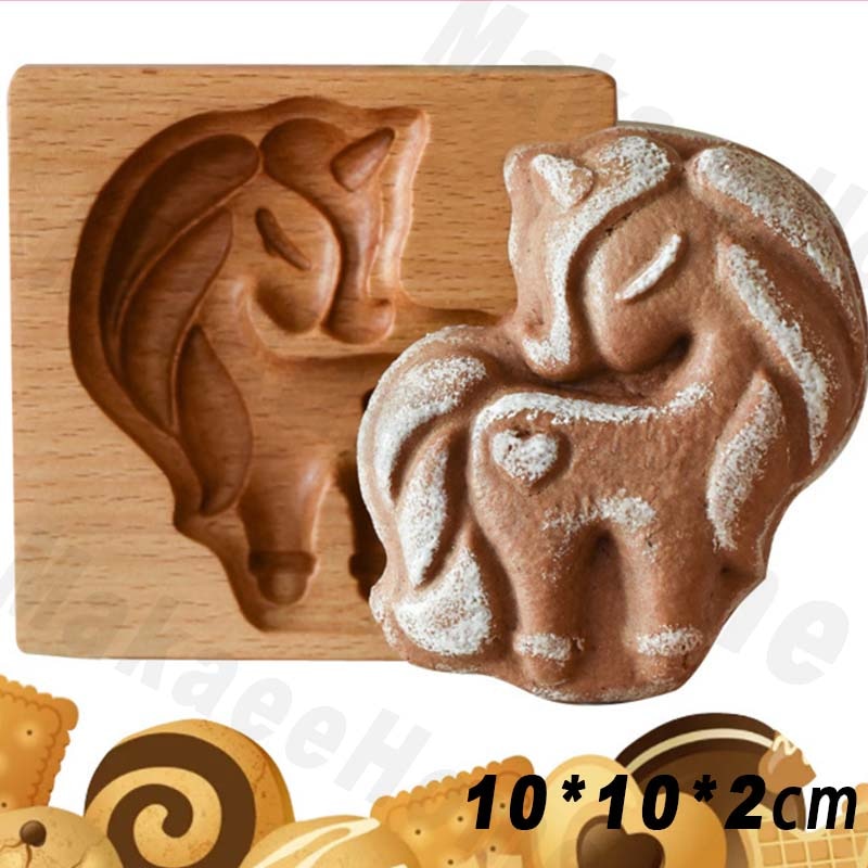 Wooden Cookie Mould Press Baking and Crafts