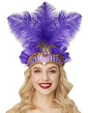 Carnival Feather Headband Mardi Gras Costume