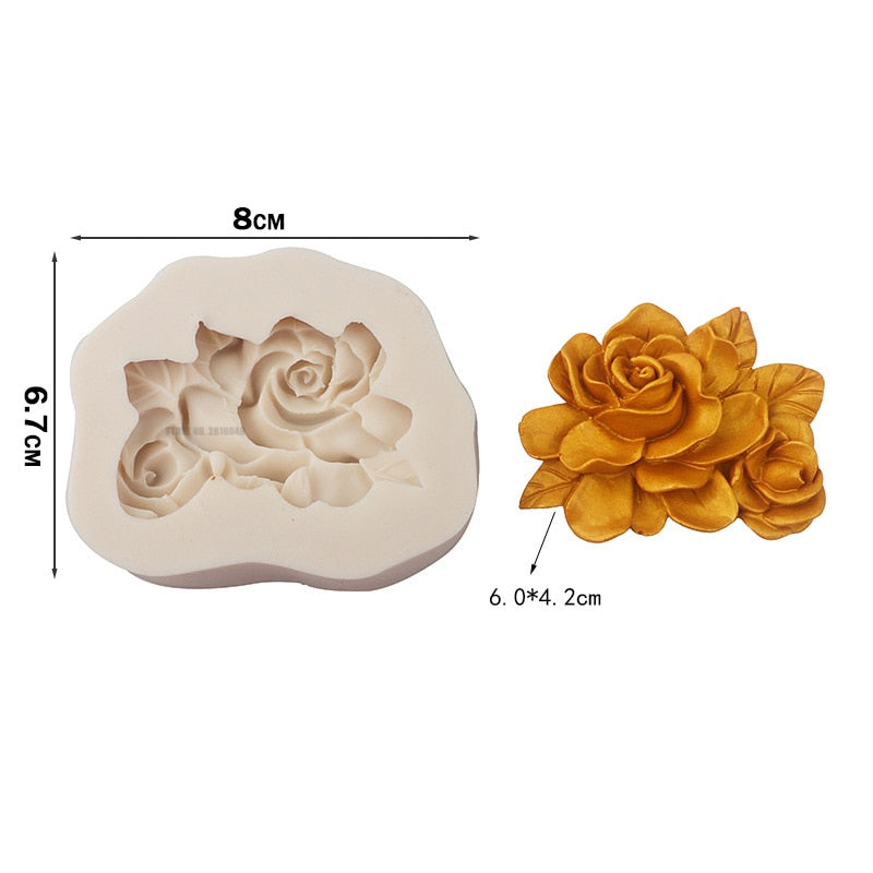 Peony Sunflower Lotus Rose Silicone Flower Moulds
