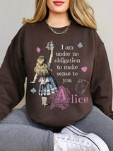 Alice in Wonderland Sweatshirt Book Lover Pullover Jumper