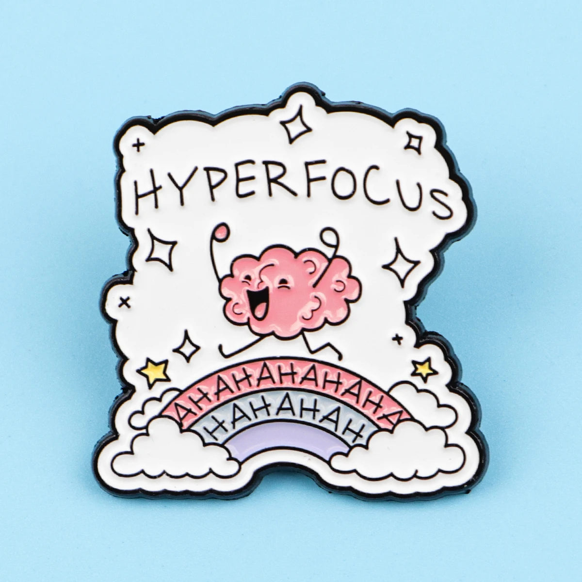 Neurodiverse Super Power Hyper Focus Enamel Lapel Pins Badge