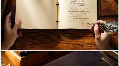 Stitched Genuine Leather Notebook 6 Colours Handmade Journal with Lock Blank Kraft Paper 200 Pages Sketchbook