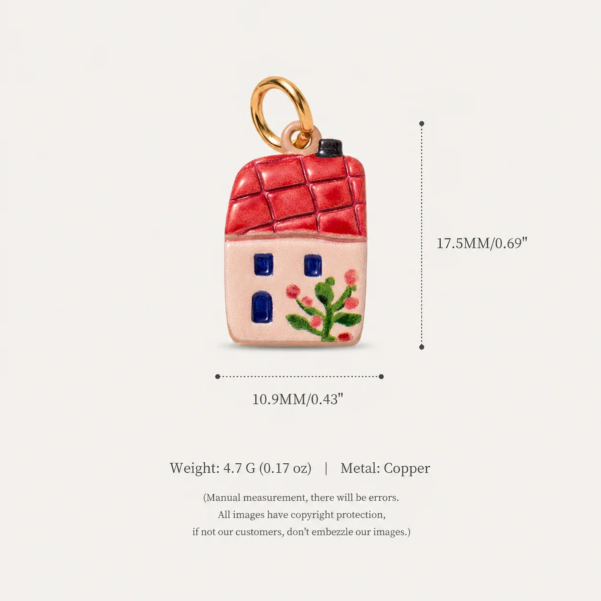 Ceramic House Charms English Cottage DIY Jewellery Making Necklace Bracelet Pendants