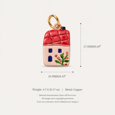 Ceramic House Charms English Cottage DIY Jewellery Making Necklace Bracelet Pendants