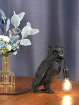Owl Table Lamp Dark Academia Home Decor