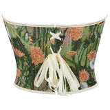 Dandelion Overbust Corset Top Floral Monet Oil Painting Corsets