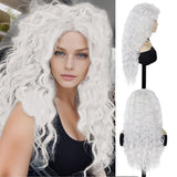 Long Curly Wig Water Wave Thick Fluffy Hair Cosplay Wigs 28 Inch
