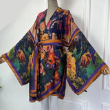 Renna's Bohemian Belted Kimono Wrap Dress