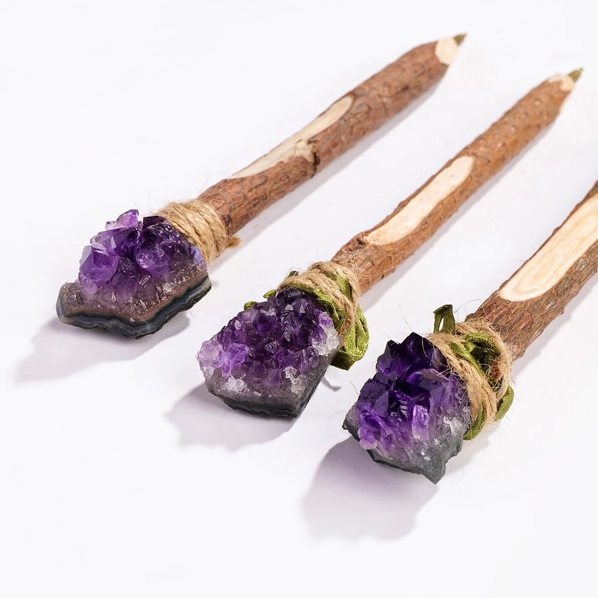 Natural Amethyst Crystal Cluster Dwarf Magic Pen