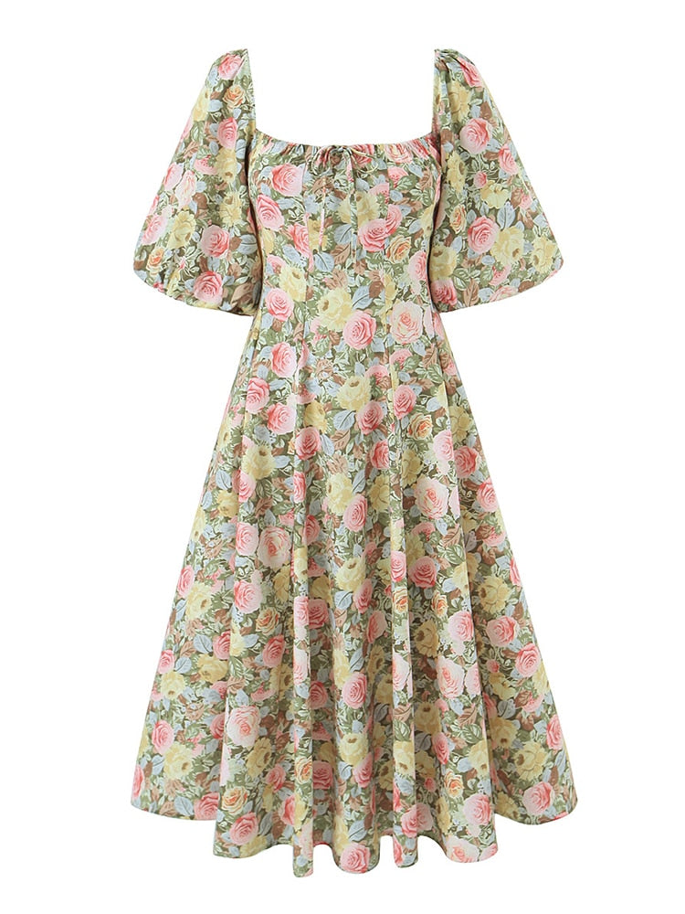 Hannah's Floral Spring Party Racing Dress