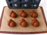 Mushroom Shape Cake Pan 6-Cavity Non-stick Heavy Carbon Steel Cookies Jelly Molds Chocolate Madeleine Pastry Molds Baking Supplies