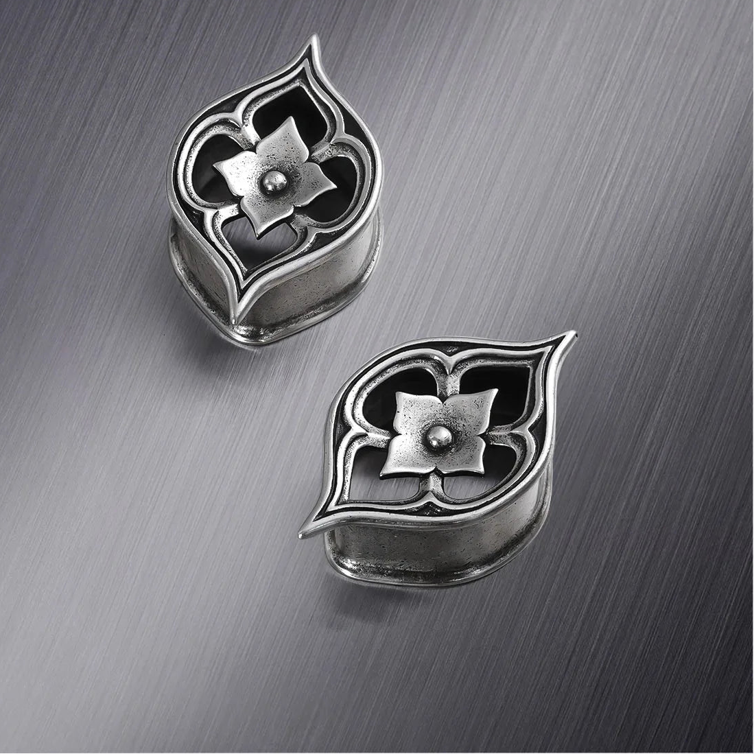 Lotus Flower Ear Tunnel Plugs Gauges Hollow Ear Stretchers Expanders Piercing Jewellery for Stretched Ears