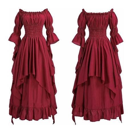 Pirate Corset Dress Medieval Renaissance Handkerchief Dresses