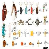 DIY Hair Jewellery Kit Braid Dreadlocks Beads Clips